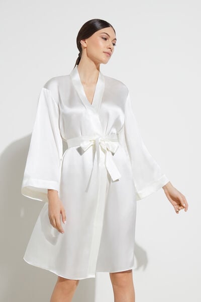 Pure Silk Dressing Gown - Bridal