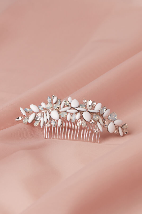 Pearl and strass comb