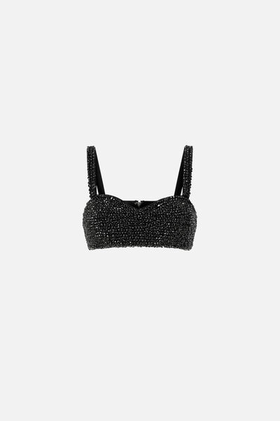 Corset with rhinestones