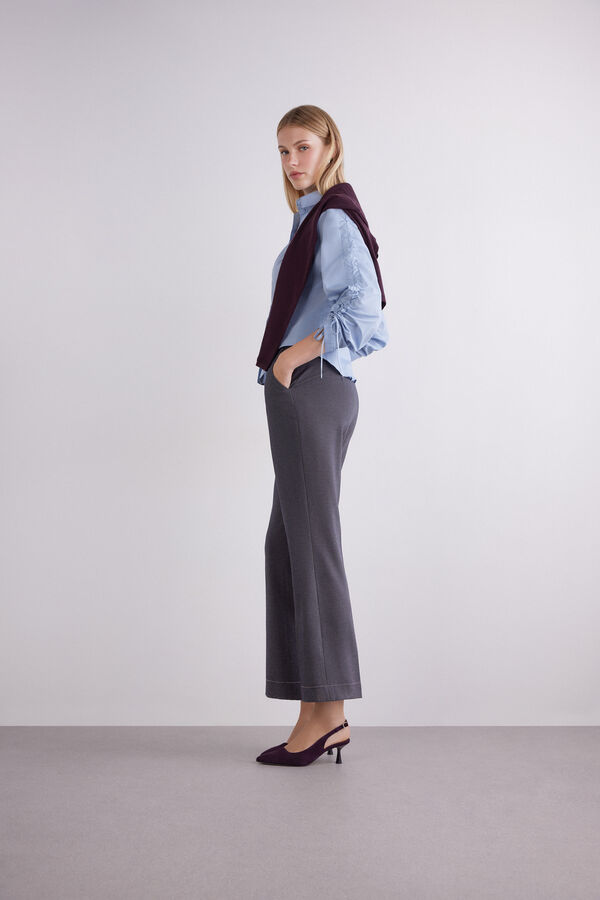 Zigarettenhose aus Stretch-Twill