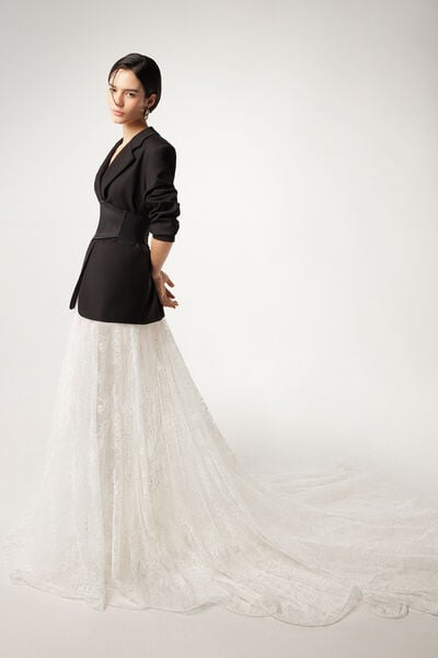 Chantilly lace skirt