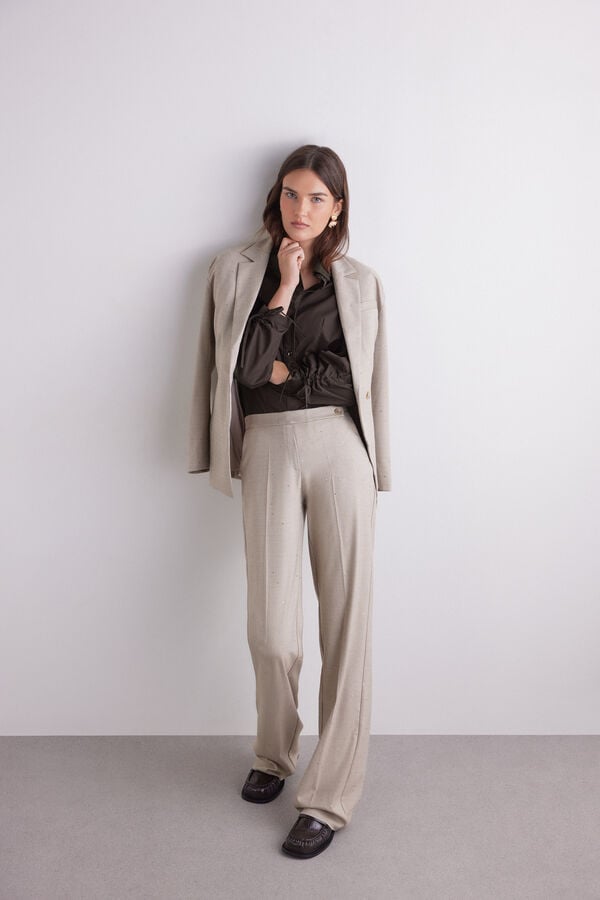 Straight-leg trousers