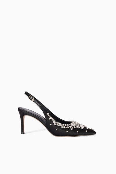 Leather slingback