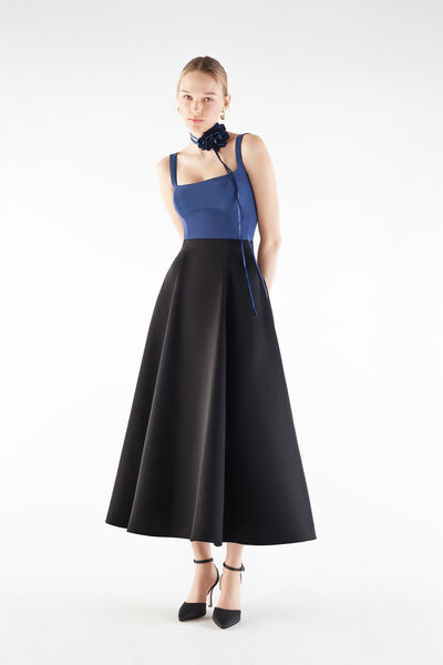 Midi Skirt in Satin