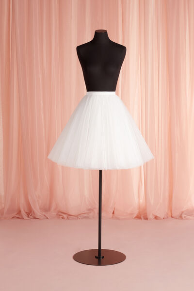 Gonna corta in tulle glitter