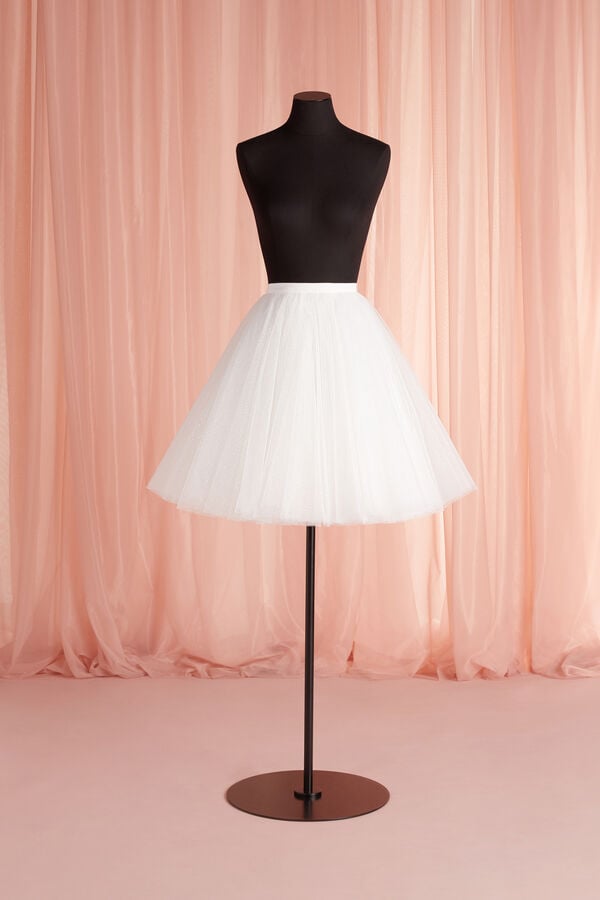 Short skirt in glitter
