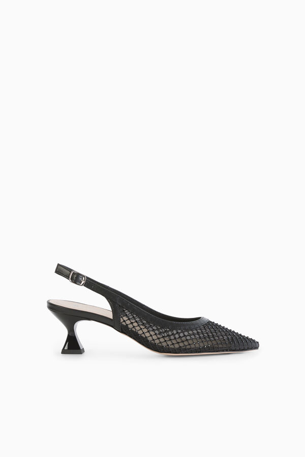 Slingback with rhinestones