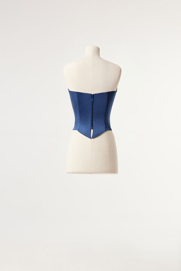 Satin bustier