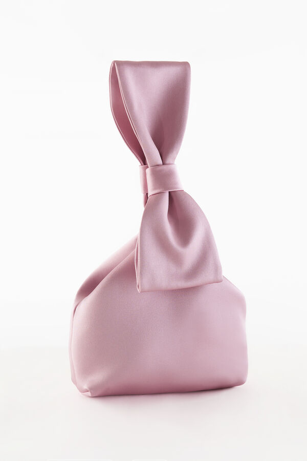 Handle bag in raso