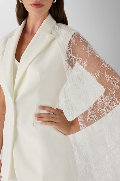 Lace cape jacket