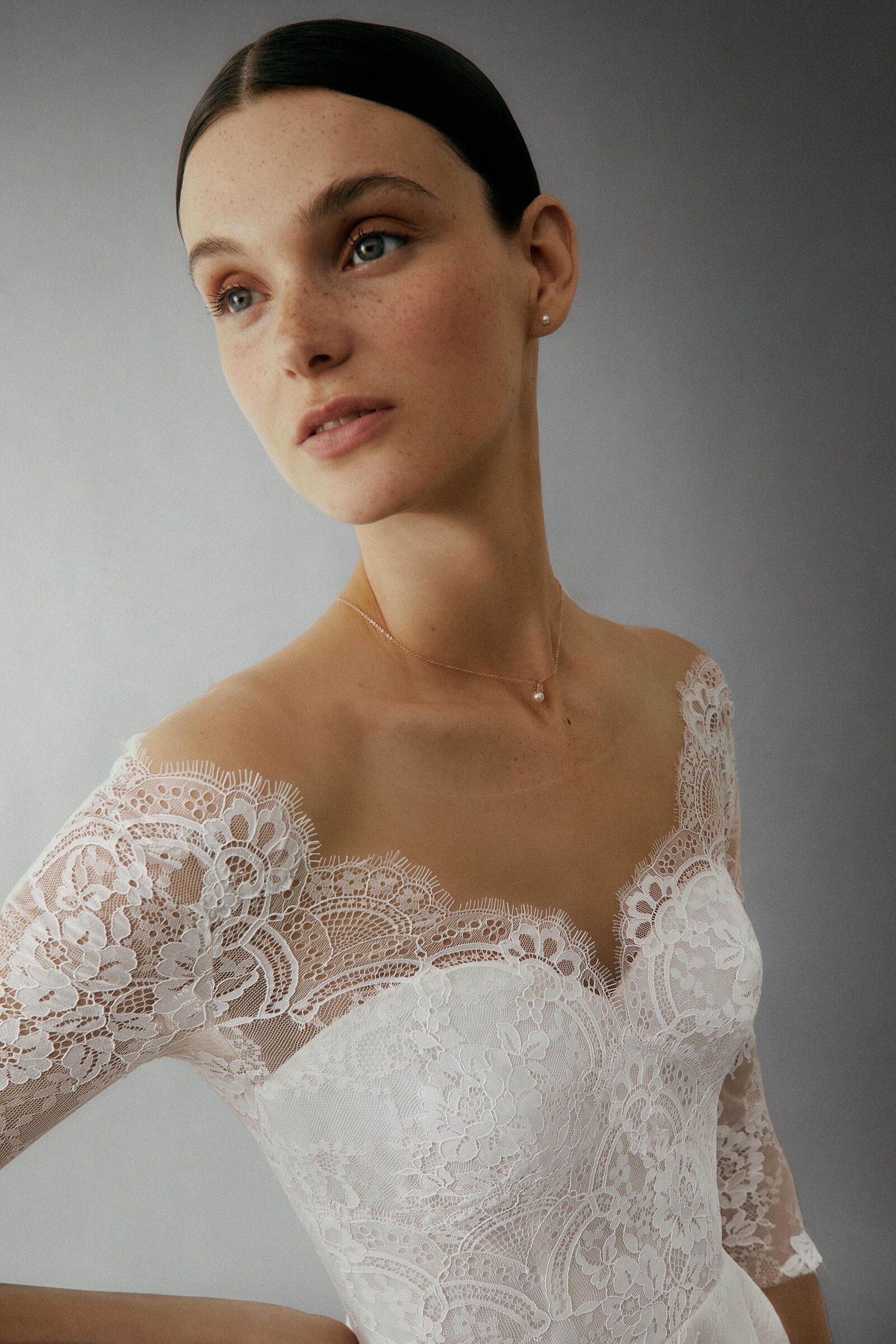 abito sposa maniche 3 4