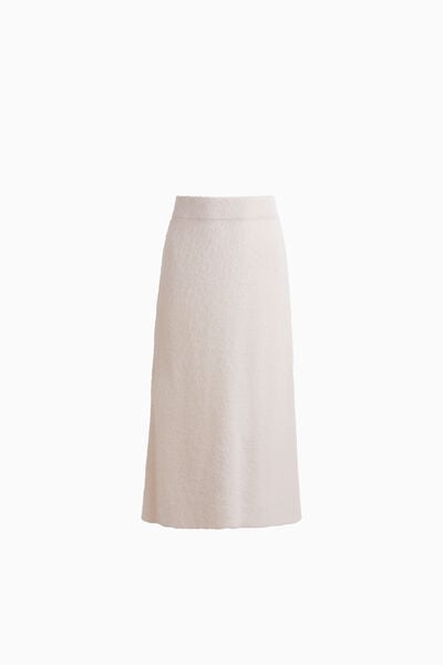 Fluffy Knit Pencil Skirt