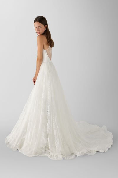 Chantilly lace skirt