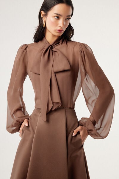 Camicia con fiocco