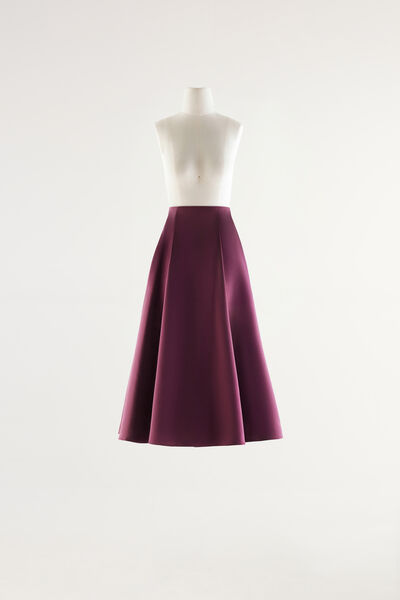 Midi Skirt in Satin