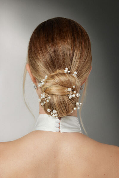 Barrettes avec des perles
