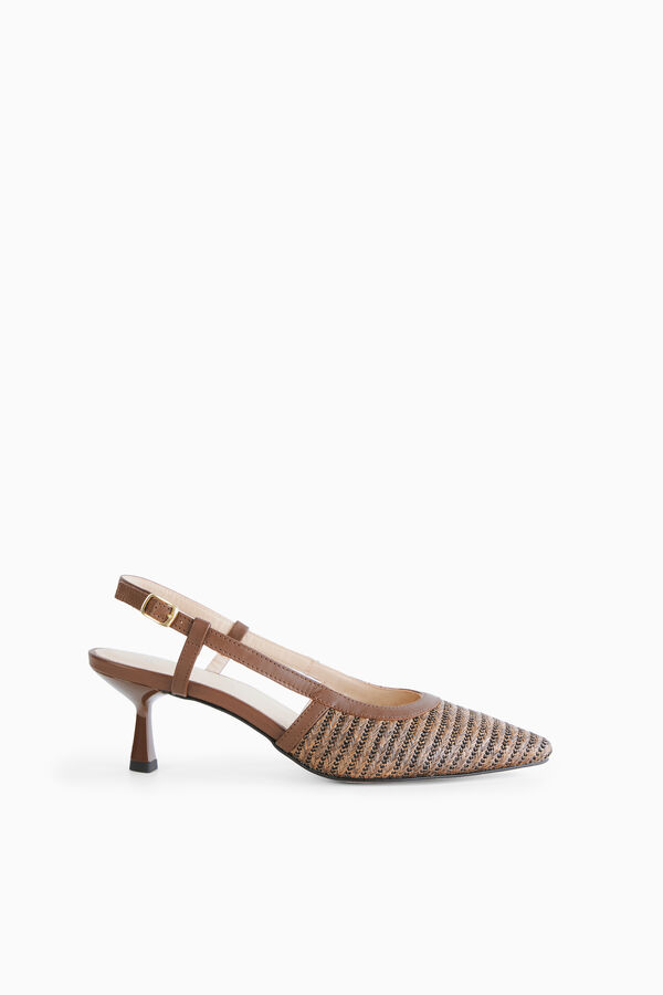 Woven slingback