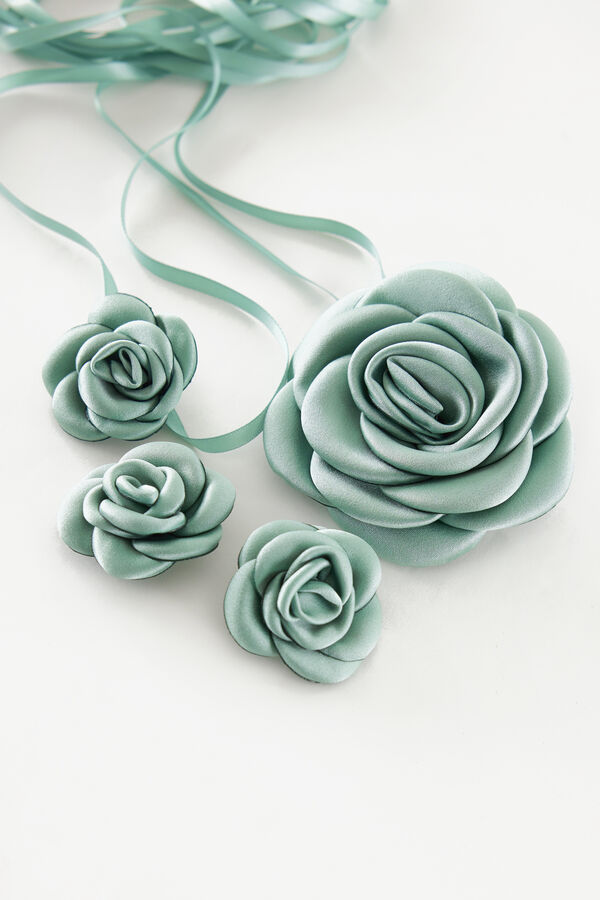 Blumen-Gürtel-Set und Blumen-Clip