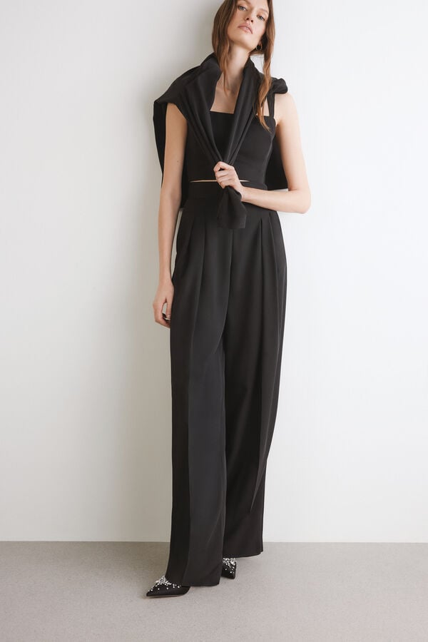 Pantalon en cr&ecirc;pe