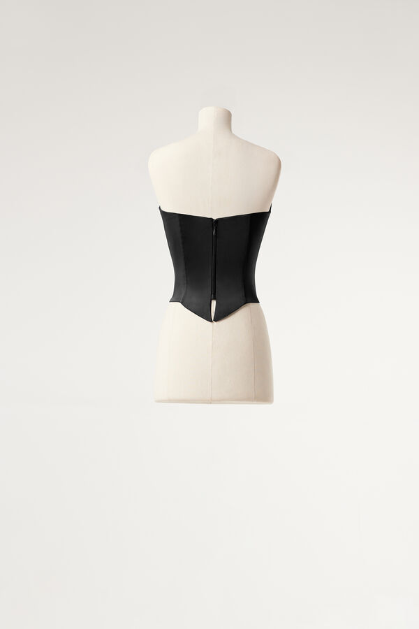 Satin bustier
