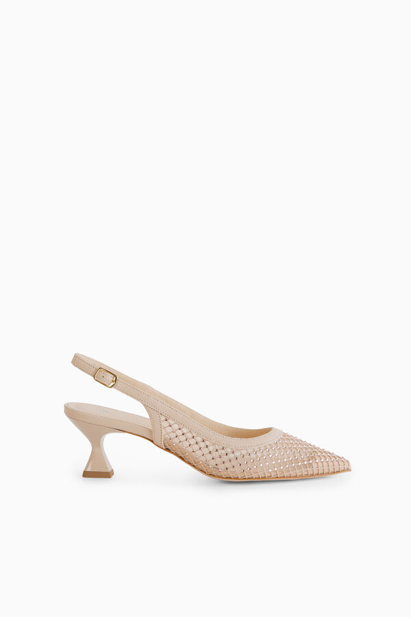 Slingback with rhinestones