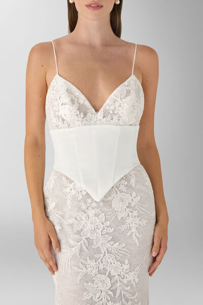 Satin bustier