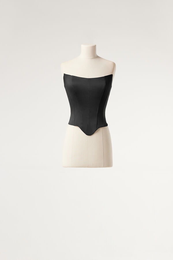 Satin bustier