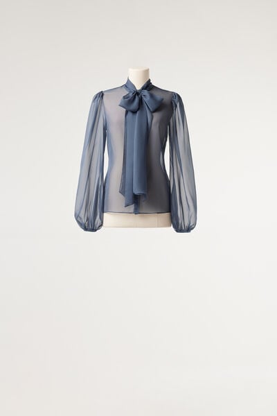Camicia con fiocco
