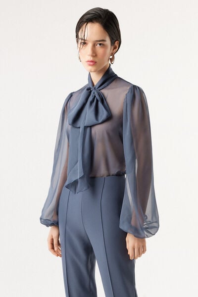 Camicia con fiocco