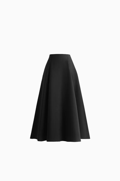 Midi Skirt in Satin