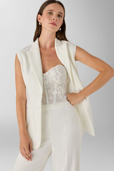 Corpino con ricamo floreale