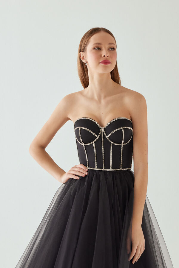 Satin bustier