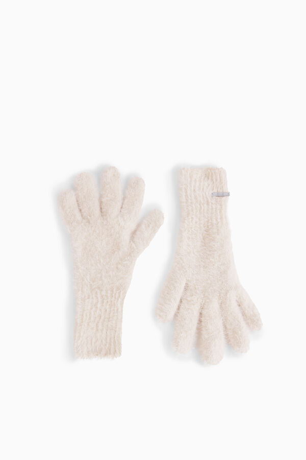 Fluffy Knit Gloves