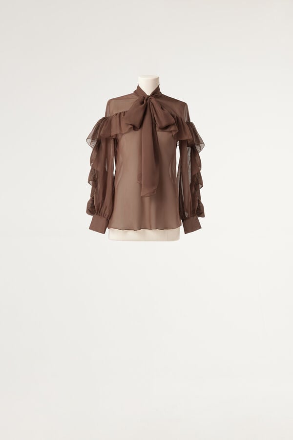 Camicia in chiffon