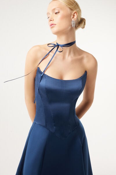 Satin bustier
