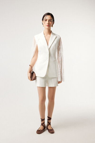 Lace cape jacket