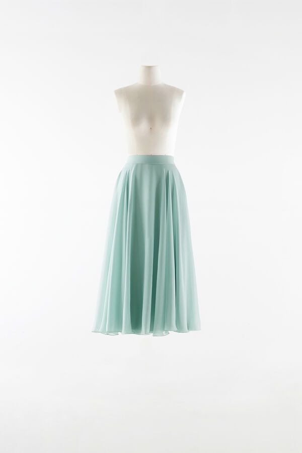 Midi Skirt in Chiffon