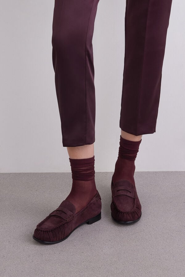 Suede loafers