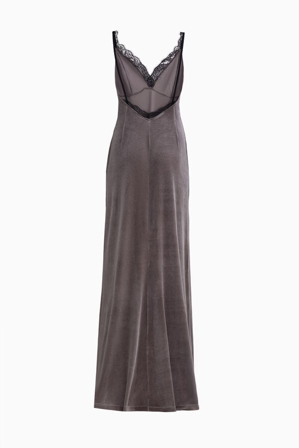 Robe nuisette en velours