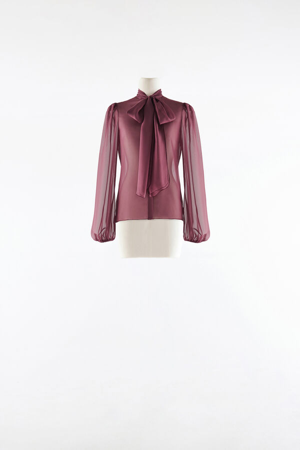 Camicia con fiocco
