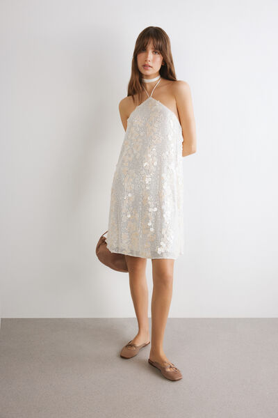 Kurzes Passionsblumen-Kleid