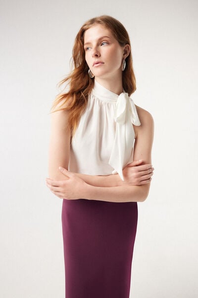 Camicia con fiocco