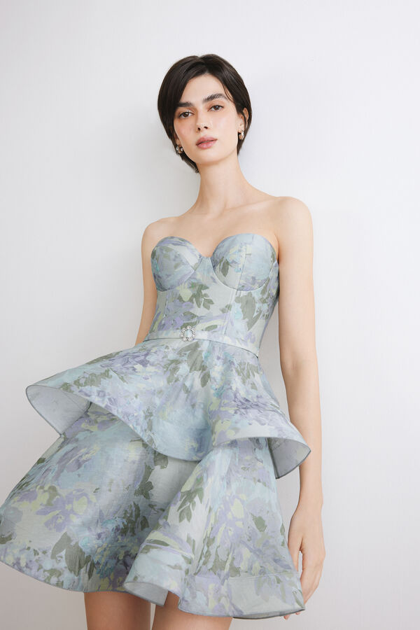 Kurzes Freesienkleid