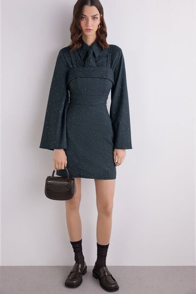 Crocodile print mini handbag