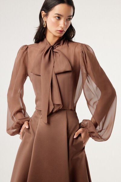 Camicia con fiocco