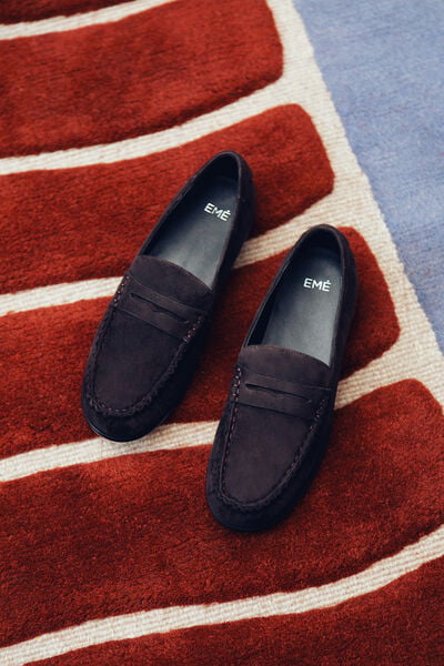 Suede loafers