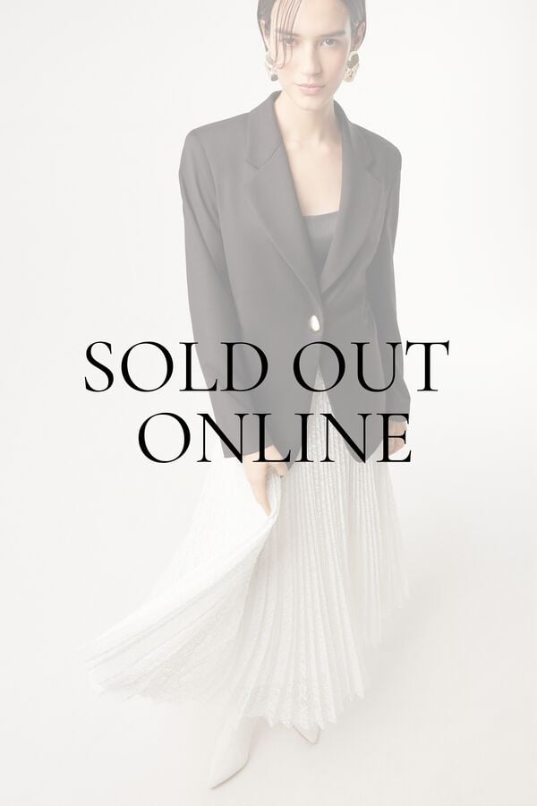 Jupe plissée en dentelle