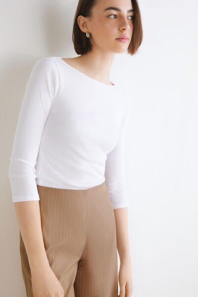 Pullover mit Bootsausschnitt