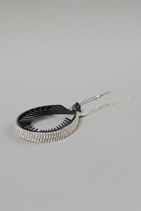 Chain clip in strass