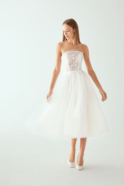 Gonna a ruota in tulle